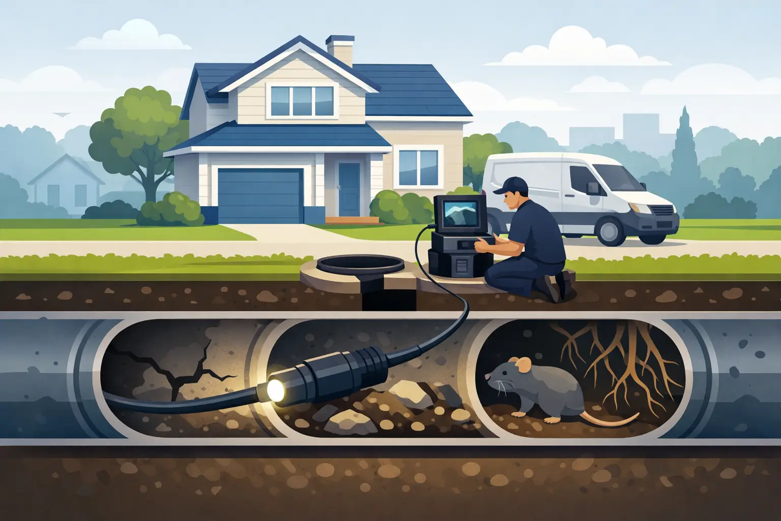 Westerville Sewer Scope Inspection: What It Finds