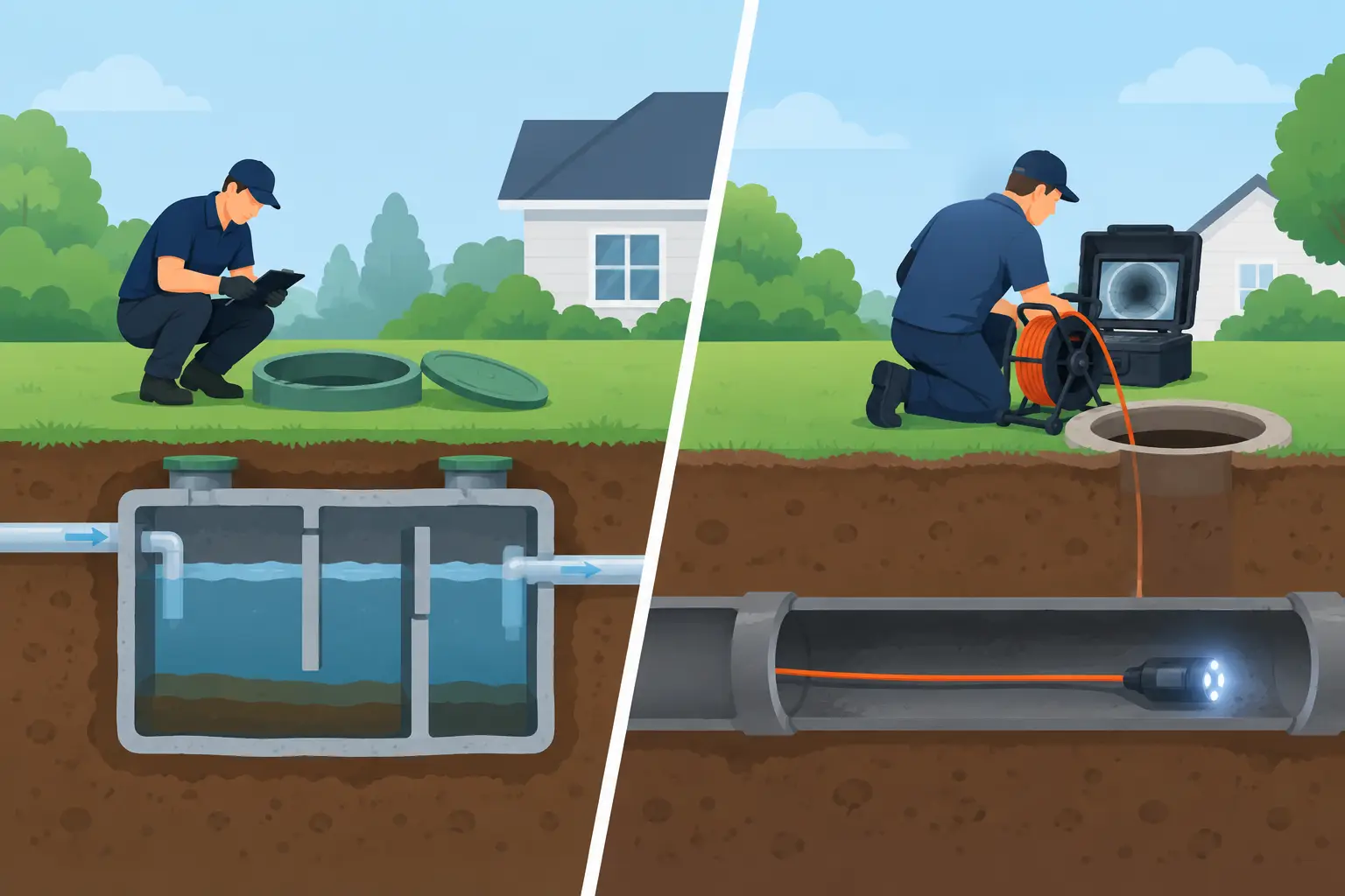 Septic Inspection Versus Sewer Scope Explained